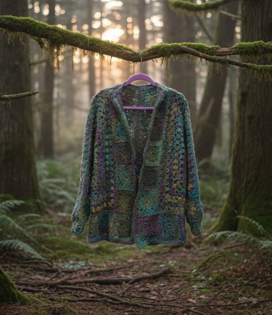 Half Granny Half Hexi Cardigan