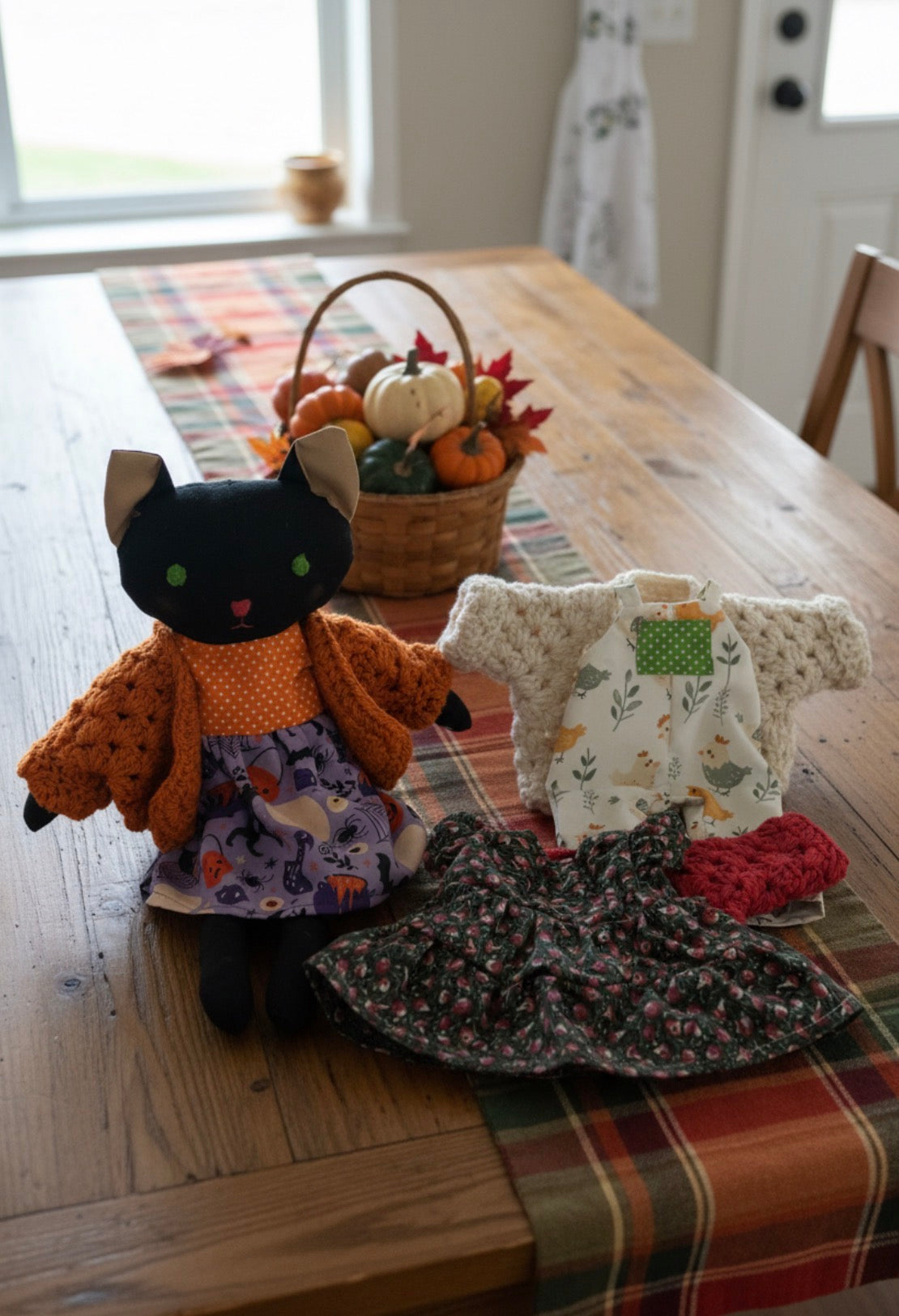 Hand Sewn Cat Doll
