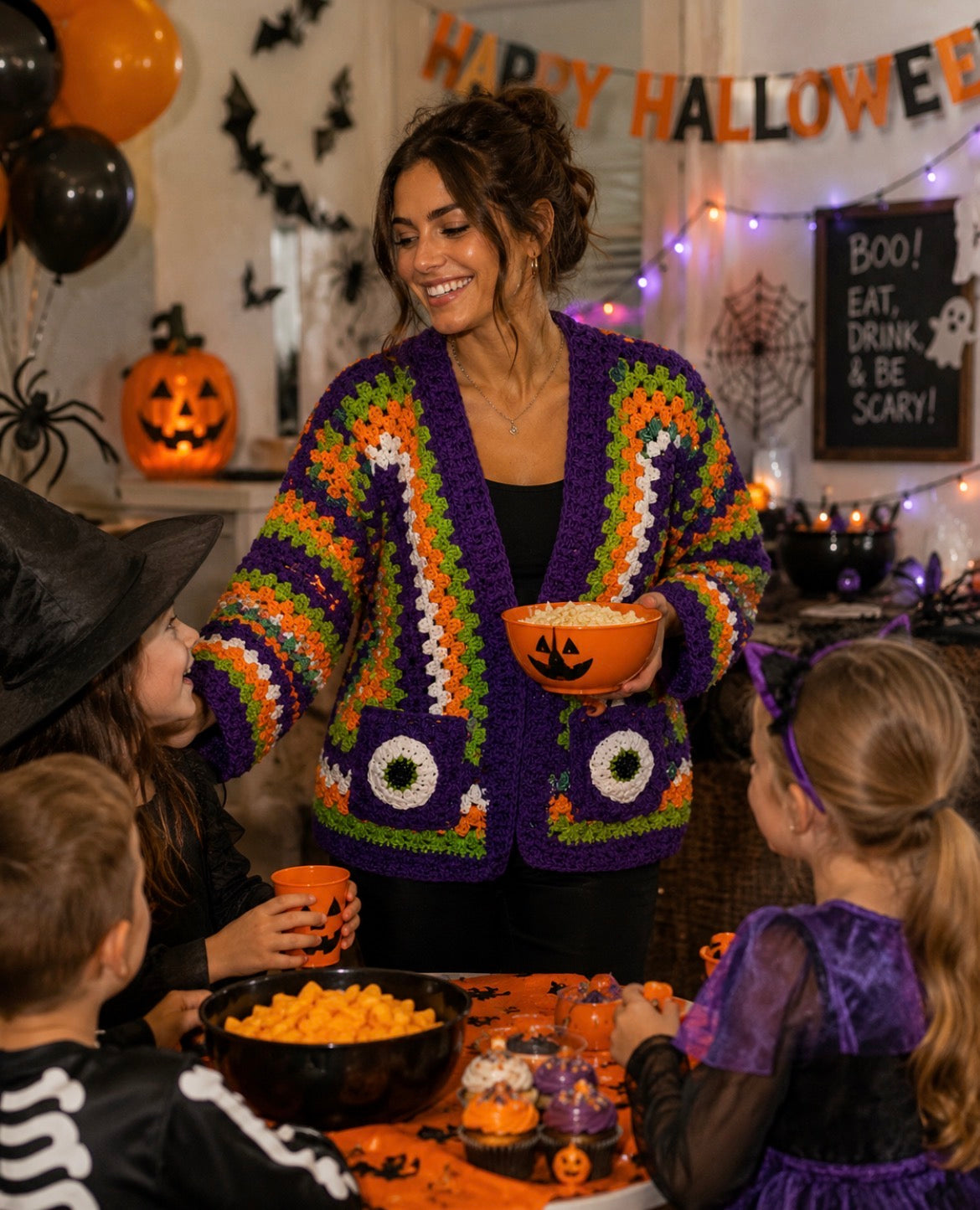 Halloween Eyes Cardigan